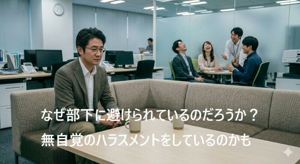 部下に避けられて一人ぼっちで悩む上司