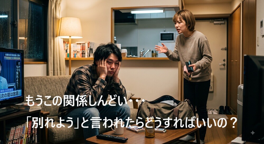 喧嘩のたび「別れる」と言われ続けて疲弊する男性
